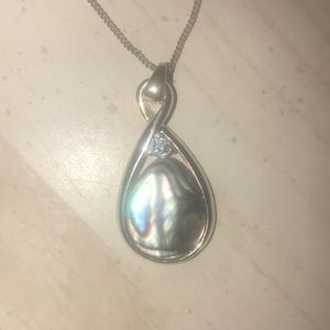 Green purple and blue water washed pendent❤️